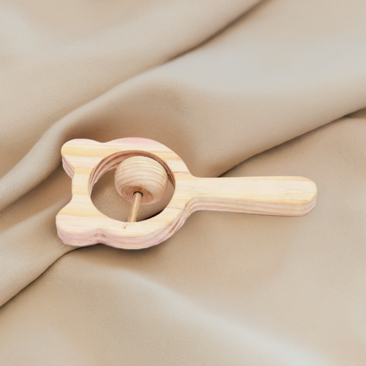 Bear Wooden Rattle