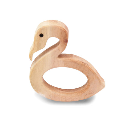 Wooden Crane Neem Teether - Littlebutti.com 