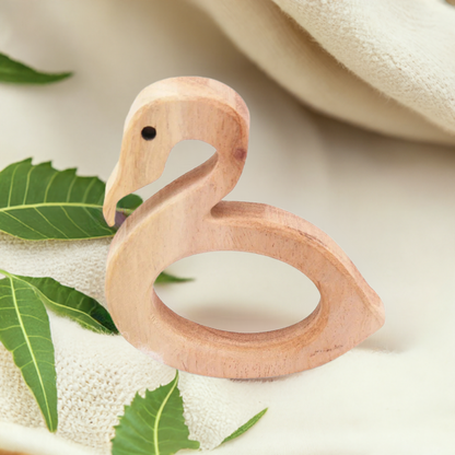 Crane Wooden Neem Teether